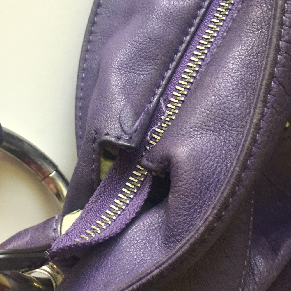 B Makowsky Purple Purse - Picture 5 of 11